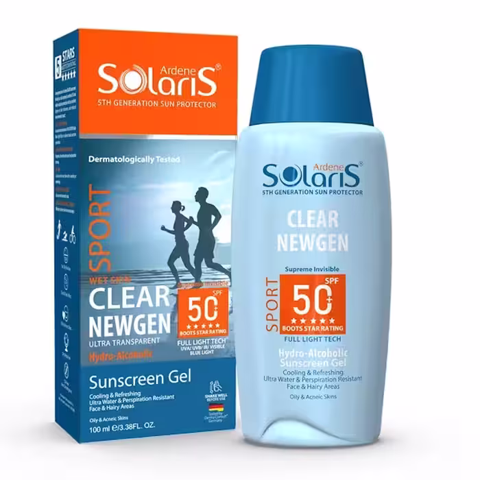 ژل هیدرو الکلی ضد آفتاب سولاریس spf50