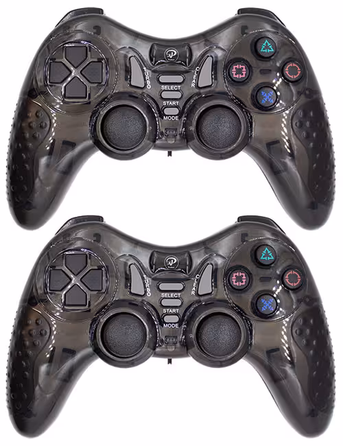 دسته بازی دوبل بی‌سیم شوک‌دار Product مدل XP-MX217WN مشکی