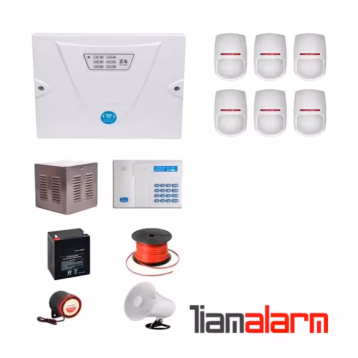 پکیج دزدگیر اماکن باسیم مدل کلاسیک سیم کارتی و تلفنی CGPY6