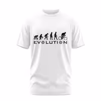 تیشرت نخ پنبه طرح دوچرخه Cyclist Evolution