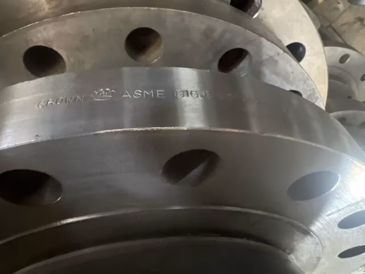 فلنج گلودار استنلس استیل ریس فیس 10"کلاس B16 300 رده 20 از جنس SA/A182/ F316/F316L کپی