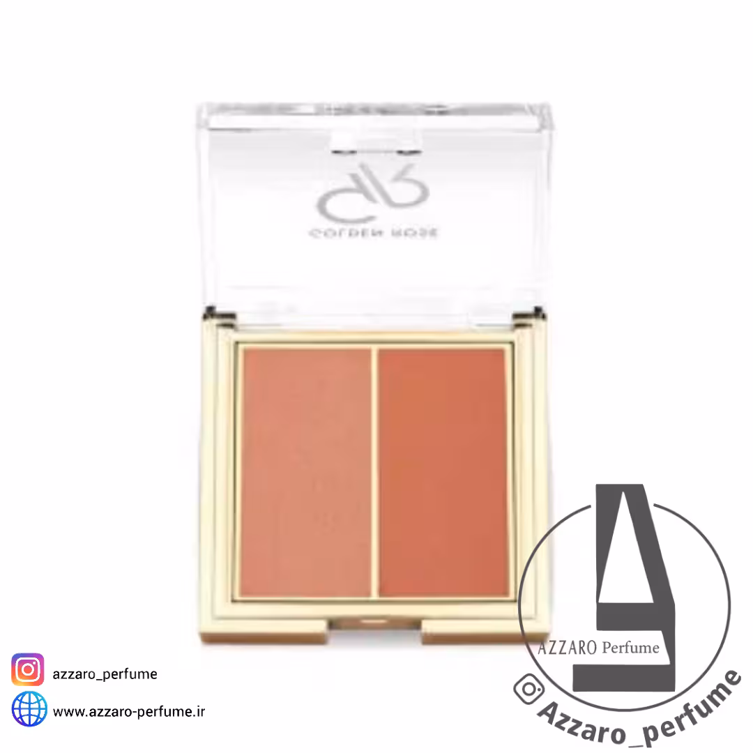 پالت رژ گونه دو رنگ گلدن رز مدل آیکونیک شماره 02