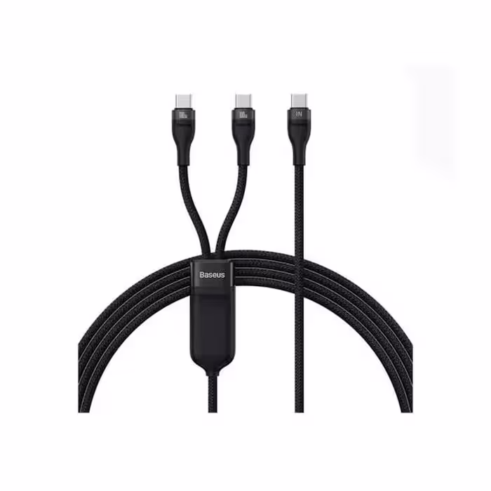 کابل تبدیل یک به دو USB-C به USB-C بیسوس مدل Flash Series II