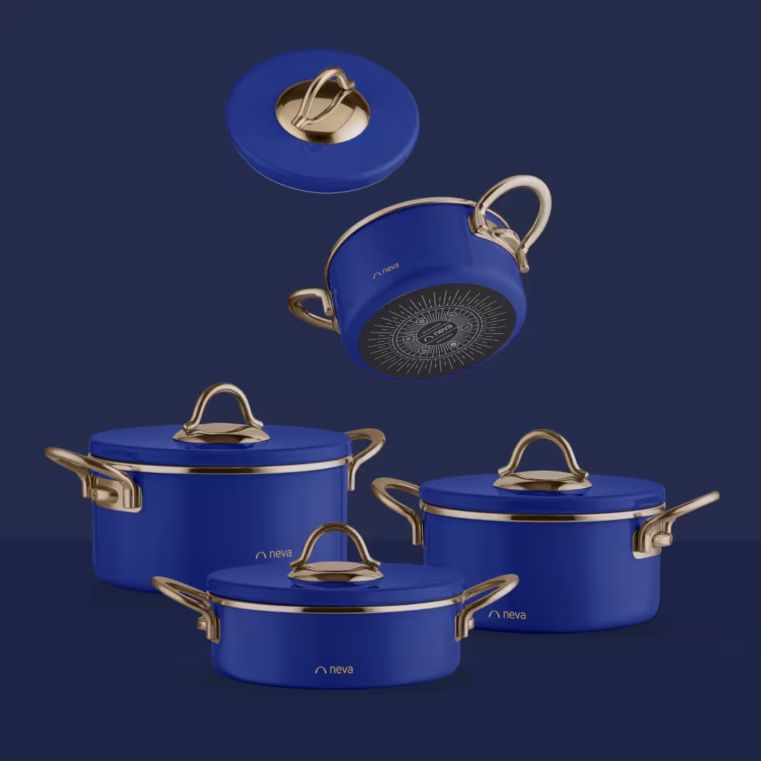 سرویس قابلمه 8 پارچه نوا مدل گرانیت