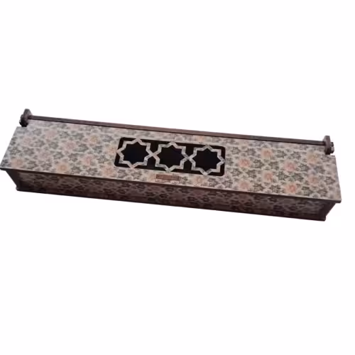 جعبه چوبی خودکار خودنویس روان نویس طرح منبت