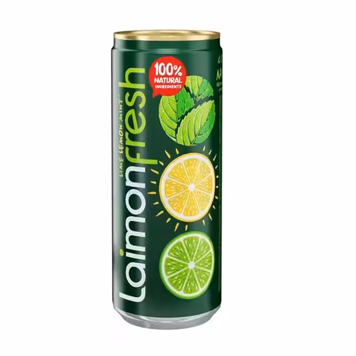 نوشیدنی گازدار لایمون فرش با طعم موهیتو حجم 330 میلی لیتری