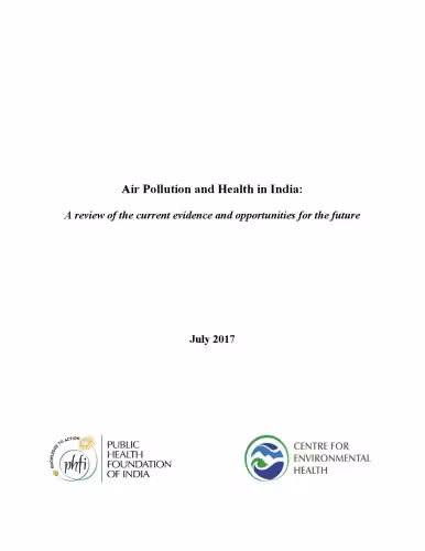 خرید و دانلود نسخه کامل کتاب Air Pollution and Health in India: A review of the current evidence and opportunities for the future
