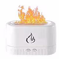 دستگاه بخور سرد و رطوبت ساز طرح شعله های آتش ( سفید رنگ )