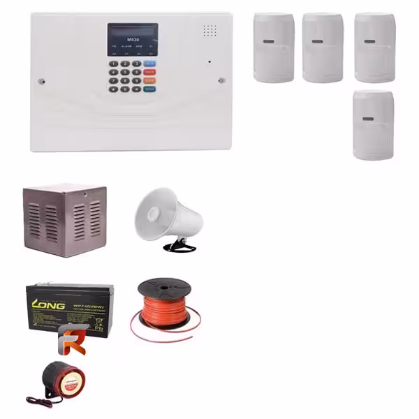 پک دزدگیر اماکن مستر مدل M-910 چشمی پایرونیکس