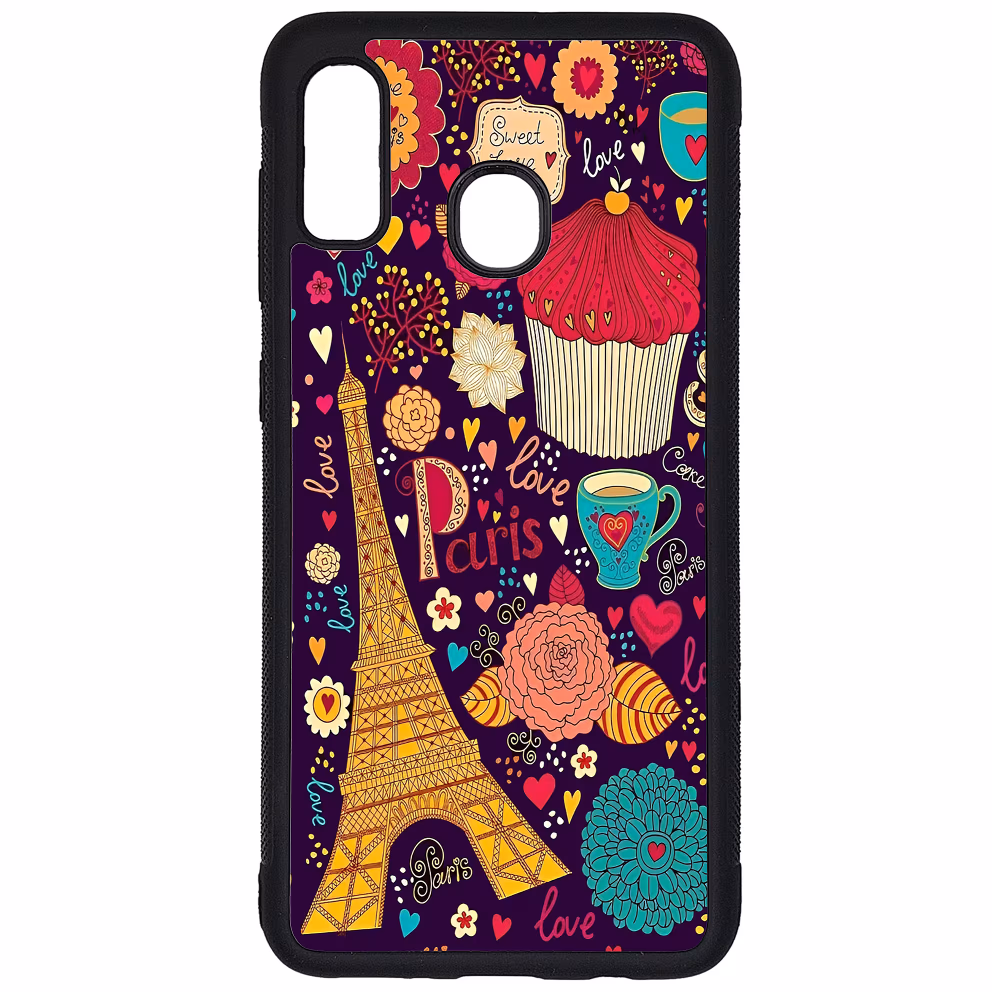 کاور طرح پاریس کد G-052 مناسب برای گوشی موبایل سامسونگ Galaxy A20 / A30 | دیجی قاب دونی