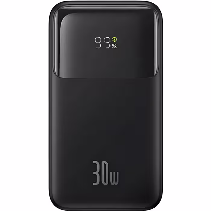 پاوربانک 20000 میلی‌آمپر 30 وات فست شارژ Type-C و USB-A بیسوس PPMD20C