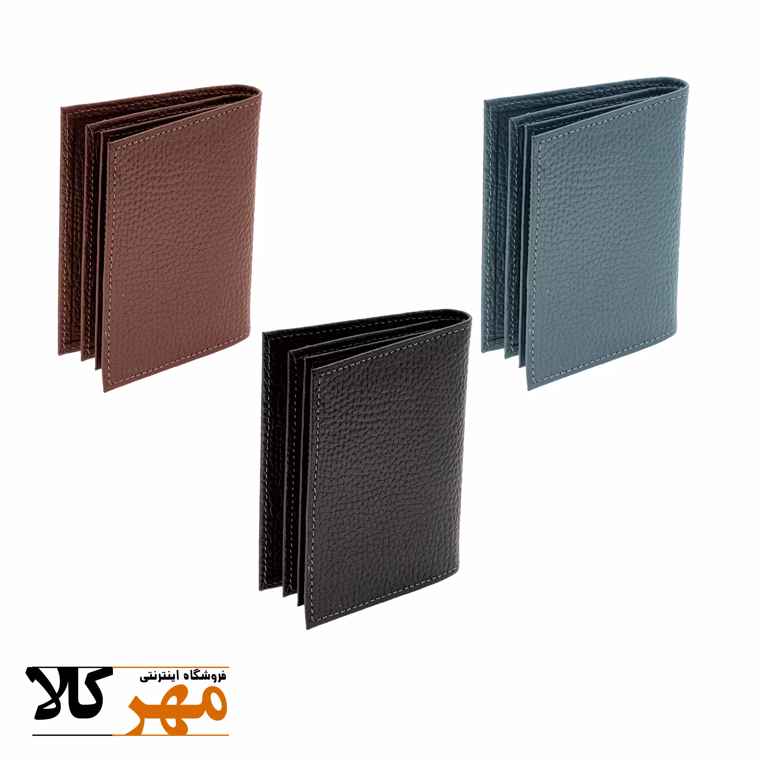 کیف کارت اعتباری از چرم طبیعی همراه با ضمانت مدل BARCELONA