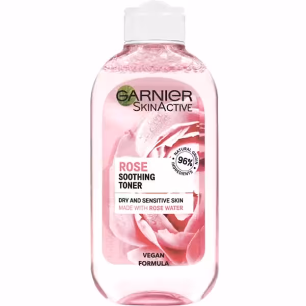 تونر پوست خشک و حساس عصاره گل رز بوتانیکال گارنیر 200ml GARNIER