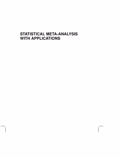 خرید و دانلود نسخه کامل کتاب Statistical Meta-Analysis with Applications (Wiley Series in Probability and Statistics)
