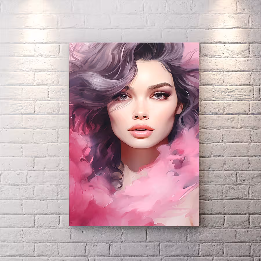 تابلو شاسی طرح مدلینگ میکاپ برای سالن زیبایی HQs-1531