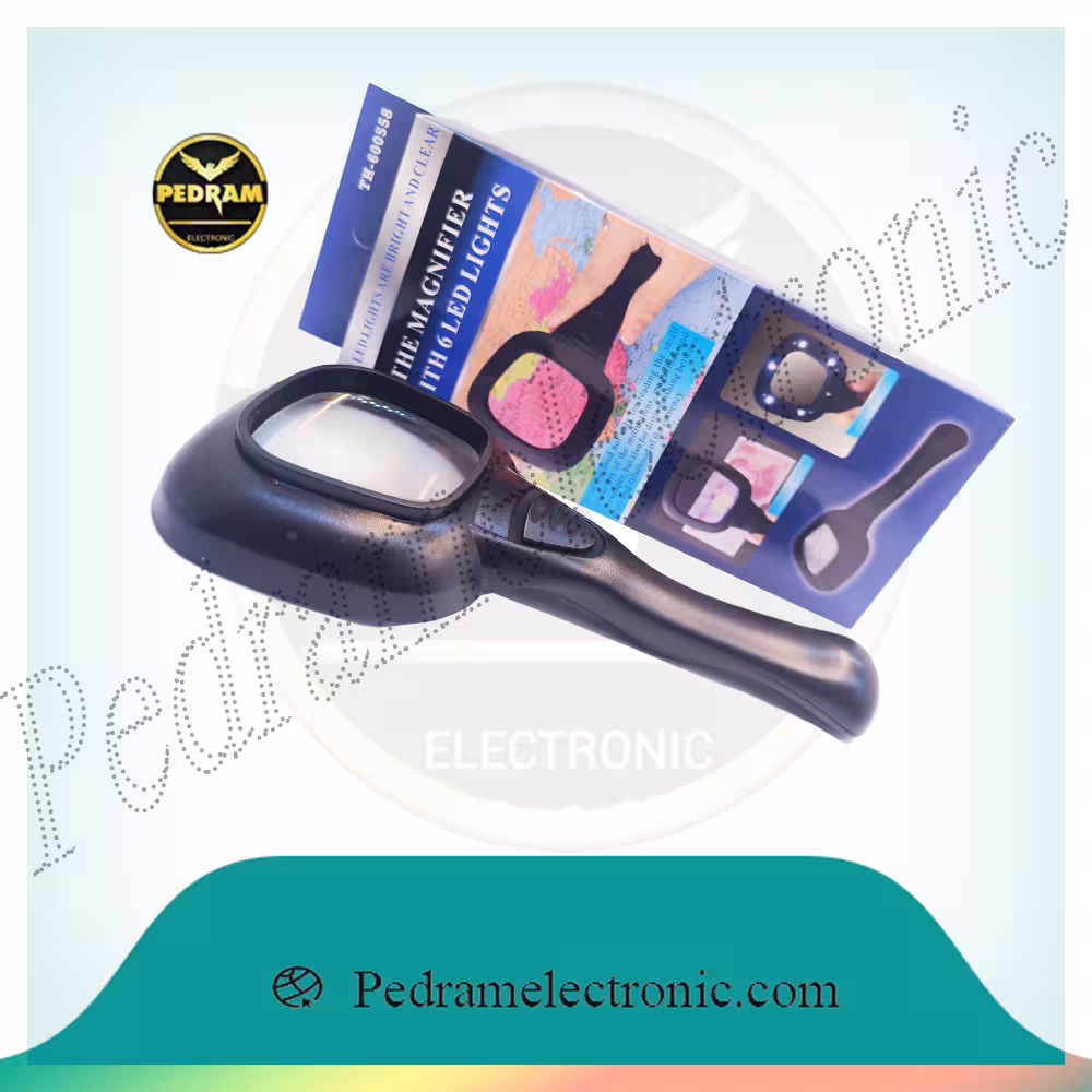 ذربین چراغدار 2کاره دستی