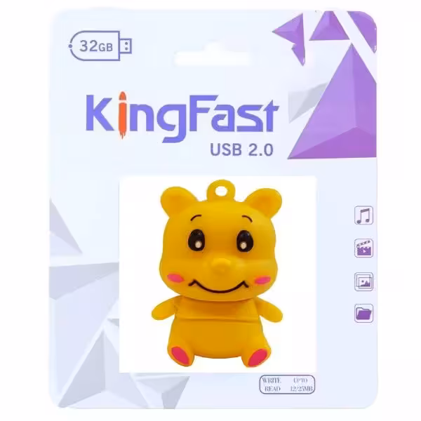 فلش مموری کینگ فست مدل خرس عسل BE-12 ظرفیت 32 گیگابایت با رابط USB 2.0