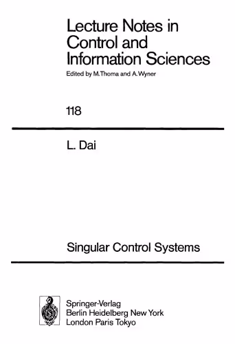 خرید و دانلود نسخه کامل کتاب Singular Control Systems