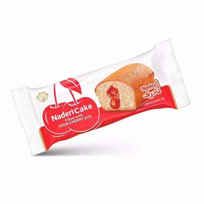 کیک مغزدار میوه آلبالو 55g نادری