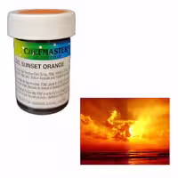 رنگ sunset orange شف مستر
