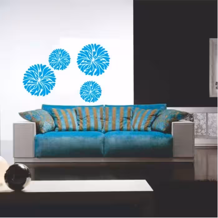 شابلون دیواری گل کد 814