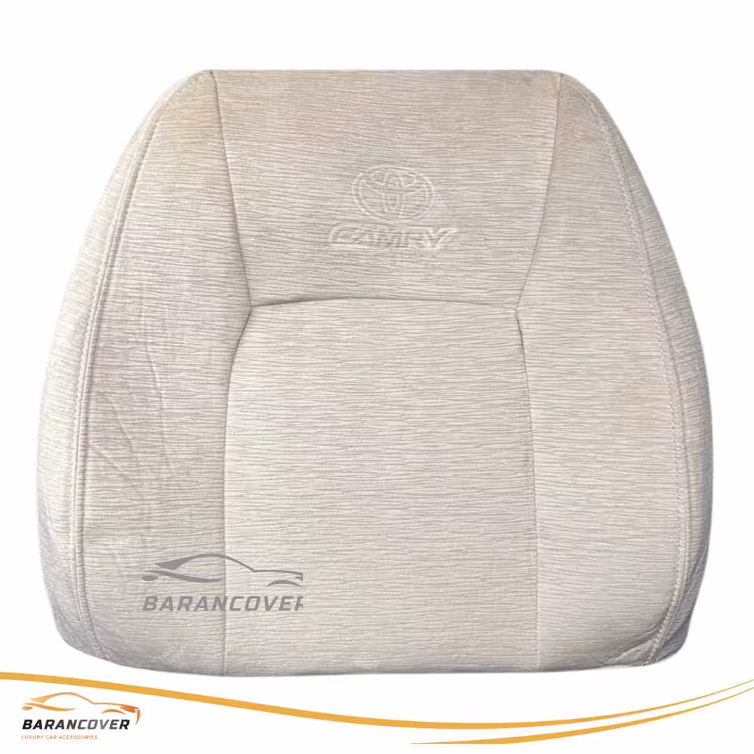 روکش صندلی تویوتا کمری گرند 2006 – 2005 مخمل پارچه رنگ کرم روشن