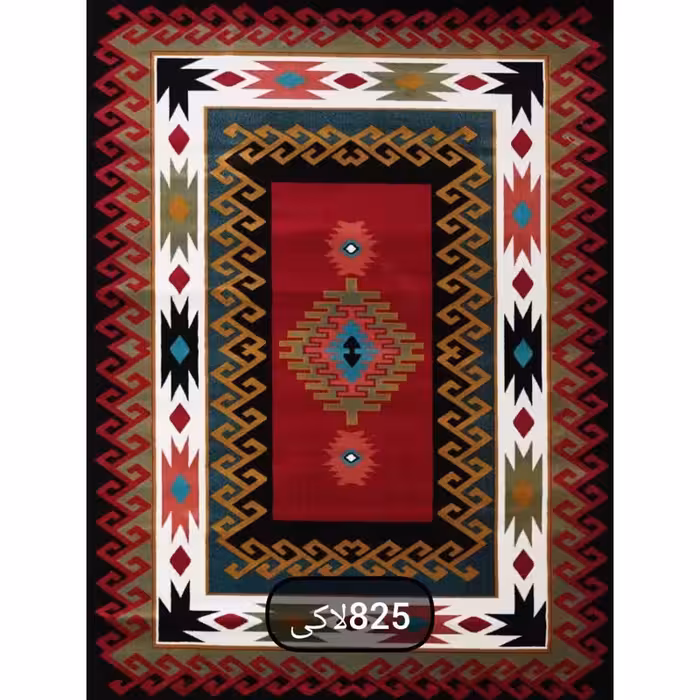 گبه ماشینی کاشان 350شانه تراکم 960  طرح عشایری سایز 6متری