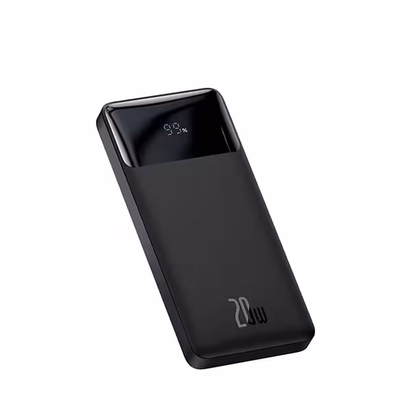 پاوربانک باسئوس مدل Bipow Digital Display PPDML-L ظرفیت 10000 میلی آمپر ساعت با توان 20 وات