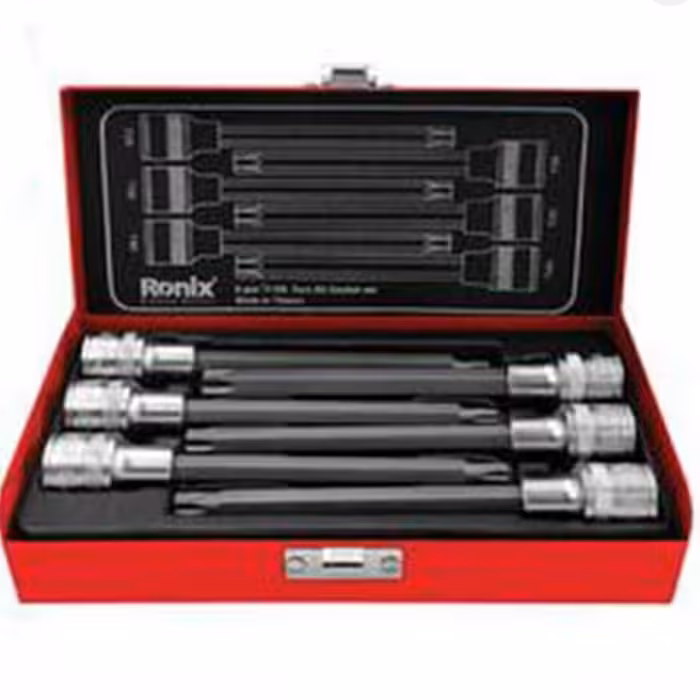 جعبه بکس یک دوم اینچ ستاره ای بلند 6 پارچه رونیکس مدل 2691