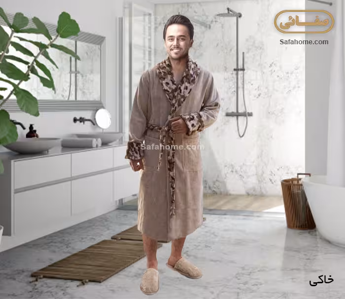 حوله تن پوش مردانه طرح ارتشی خاکی پودایران