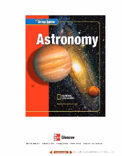 خرید و دانلود نسخه کامل کتاب Glencoe Science: Astronomy, Student Edition