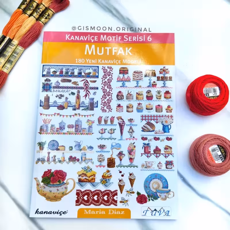 کتاب شماره دوزی Kanaviçe Motif Mutfak