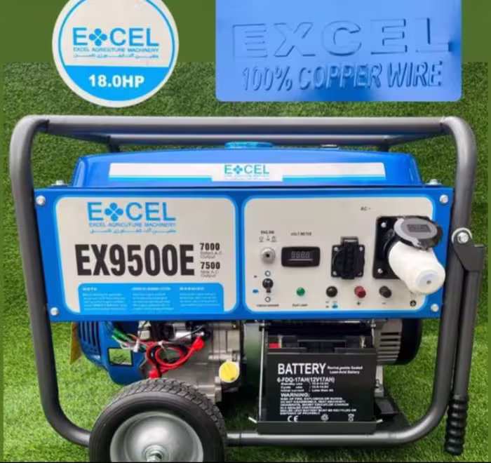 موتور برق بنزینی اکسل، توان 7.5 کیلووات، مدل EX9500E