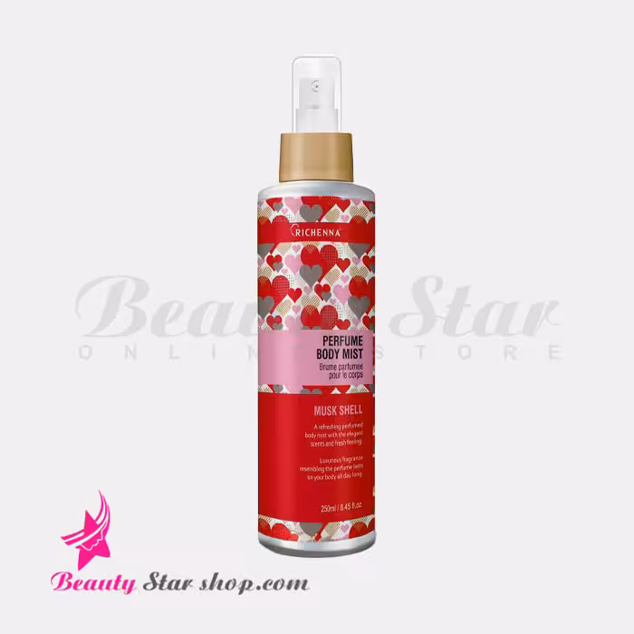 خوشبو کننده بدن (بادی میست) ریچنا مدل MUSK SHEL حجم 250 میلی لیتر