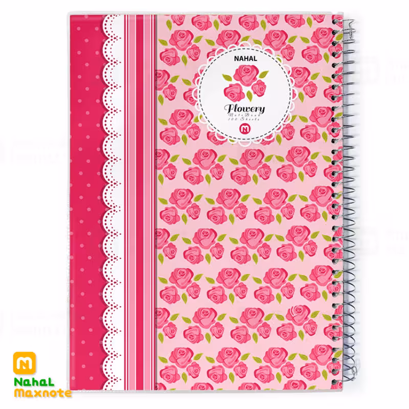 دفتر 100 برگ سیمی طلقی کد 3112.طرح 12