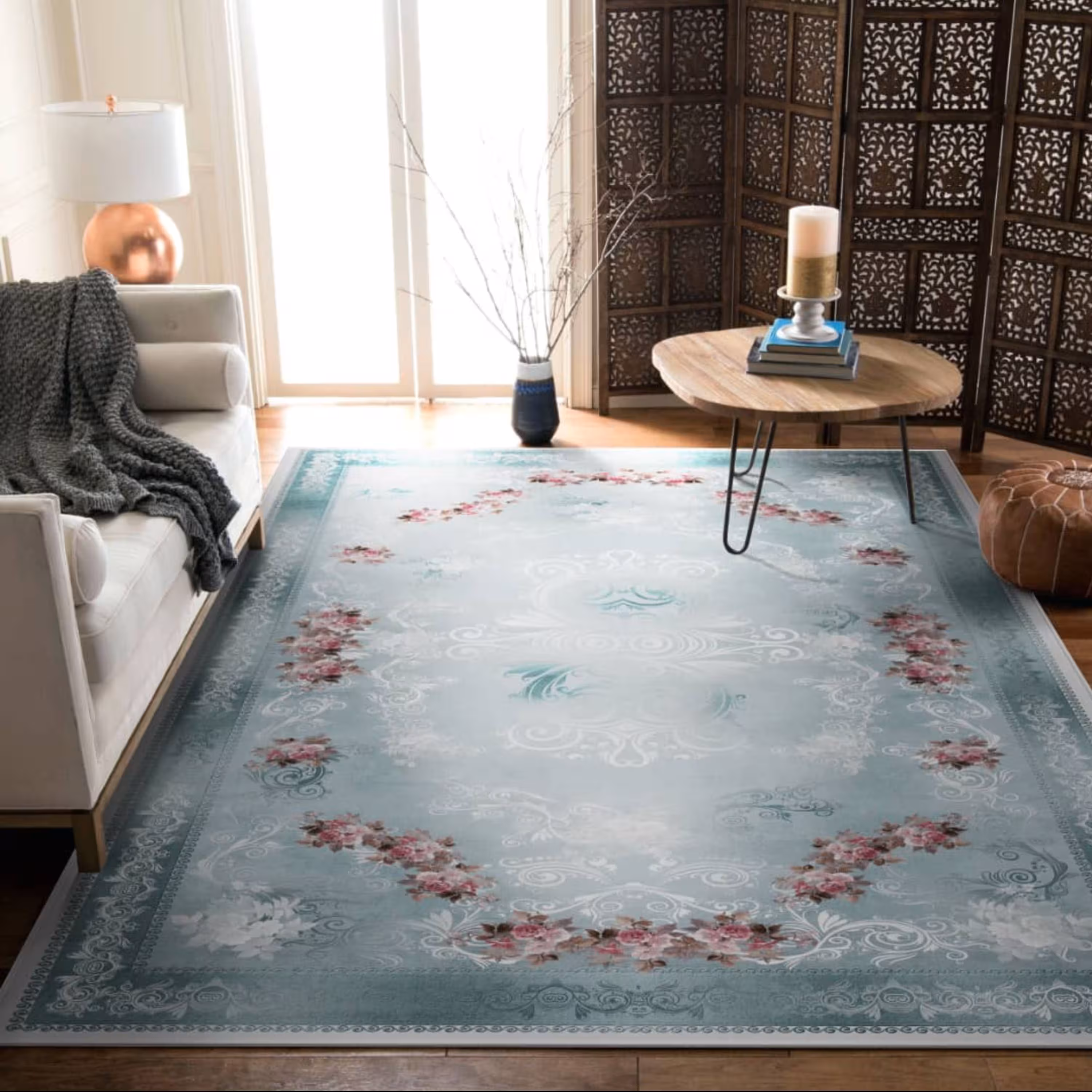 روفرشی کشدار (روکش فرش) شانل ضخیم  ضد آب و ضد لک سایز 9 متری (قابل شستشو) کد 567