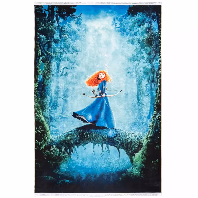 فرش کودک طرح دختر شجاع کد 101286