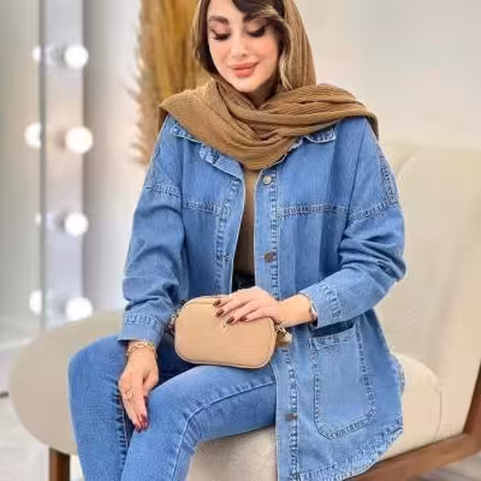 مانتو نیل طرح جین کیفیت عالی - کد 1010