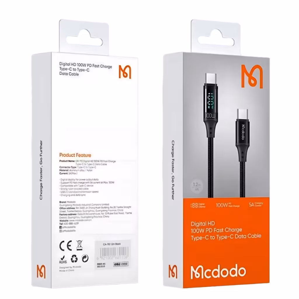 کابل USB-C مک دودو مدل CA-1100 طول 1.2 متر
