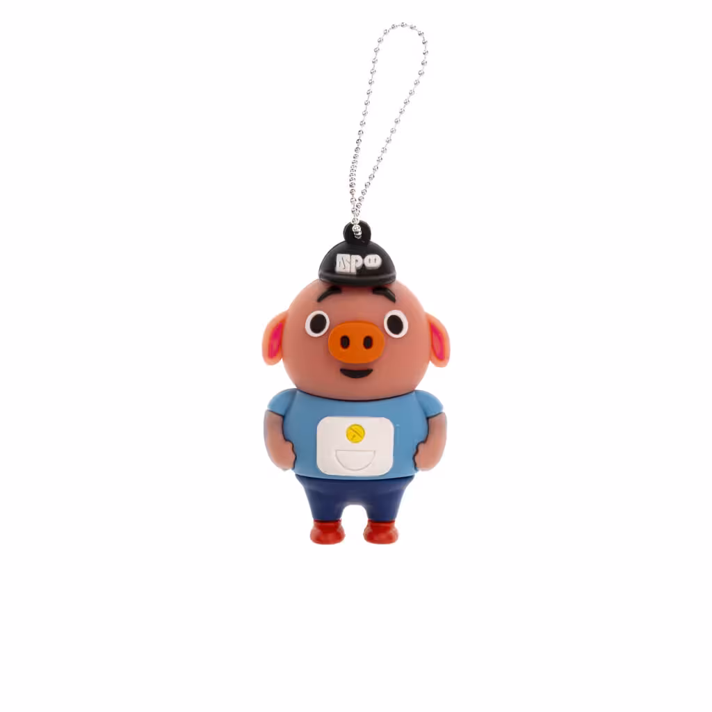 فلش مموری مدل خوک با لباس ورزشی آبی ظرفیت 16 گیگابایت