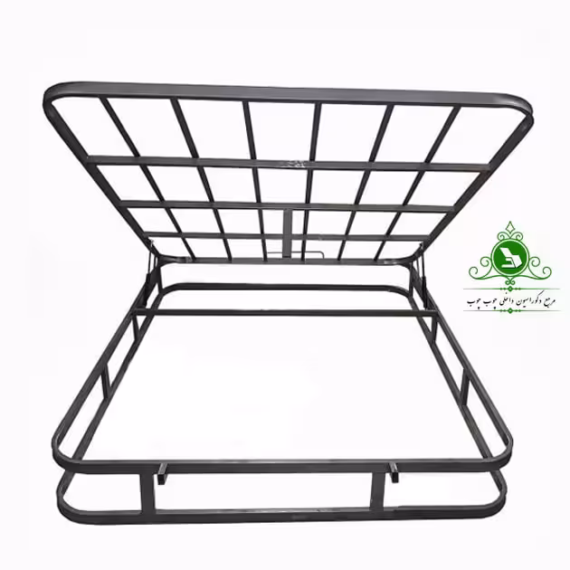 کفی تخت خواب دو نفره مدل جکدار تمام کلاف گرد