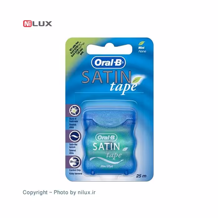 نخ دندان اورال-بی مدل Satin Tape