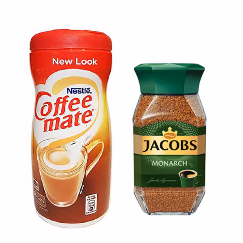 قهوه فوری جاکوبز -95 گرم به همراه کافی میت نستله 400 گرم