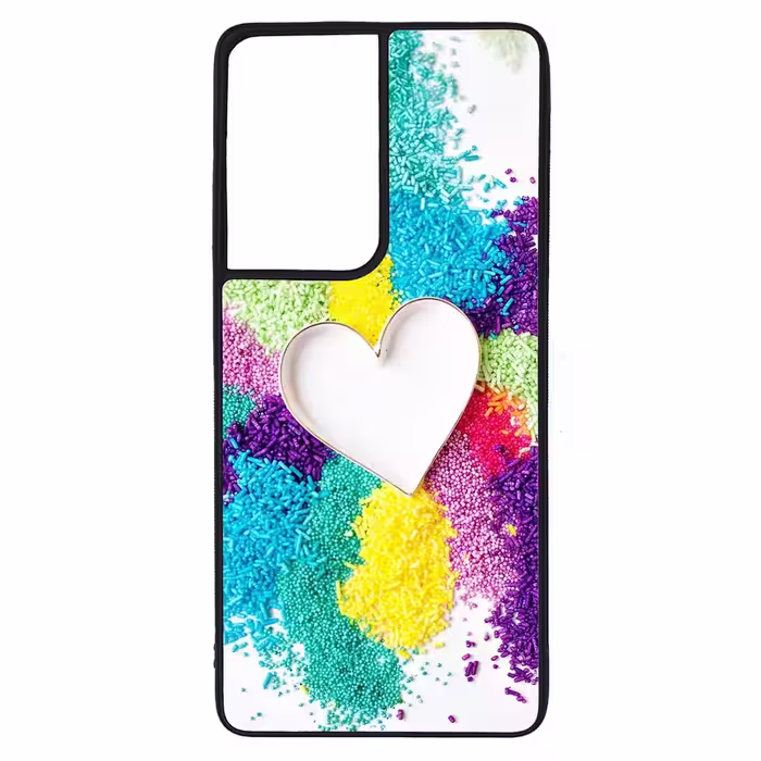 کاور طرح قلبی کد G-149 مناسب برای گوشی موبایل سامسونگ Galaxy S21 Ultra | دیجی قاب دونی