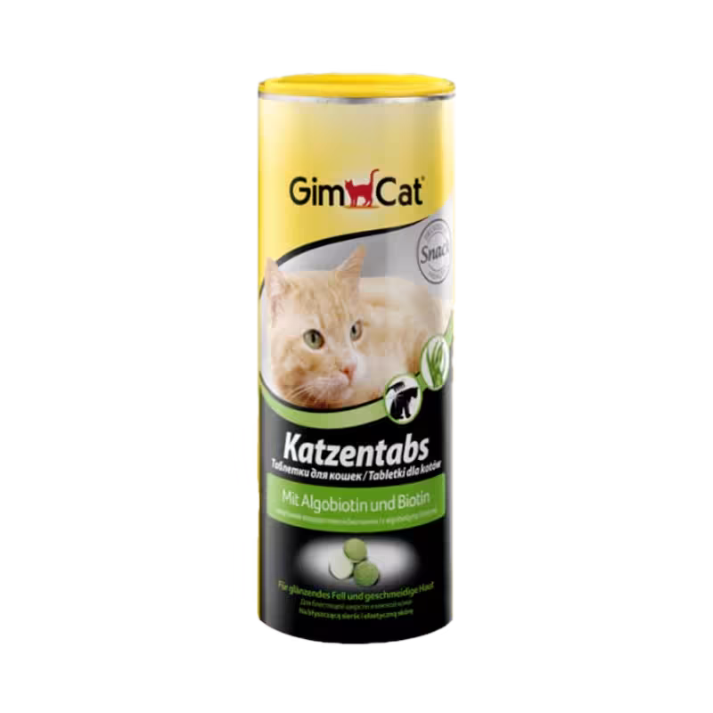 قرص قطع ریزش مو با طعم علف دریایی حاوی بیوتین برند Gim cat جیم کت 710 عددی