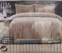 روتختی دونفره مخمل برند Ipekchi ترک (سه تکه) مدل Mila (قهوه ای)