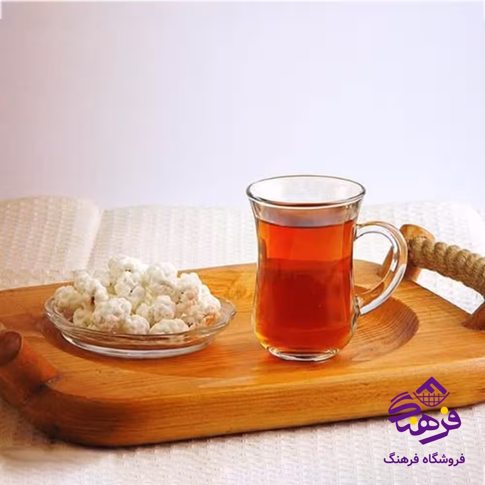 استکان گلجام دسته دار طرحدار 12دک