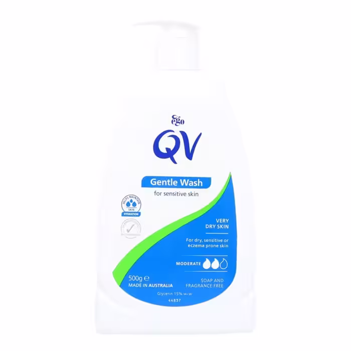 شوینده ملایم کیووی QV Gentle Wash حجم 500 میلی‌لیتر