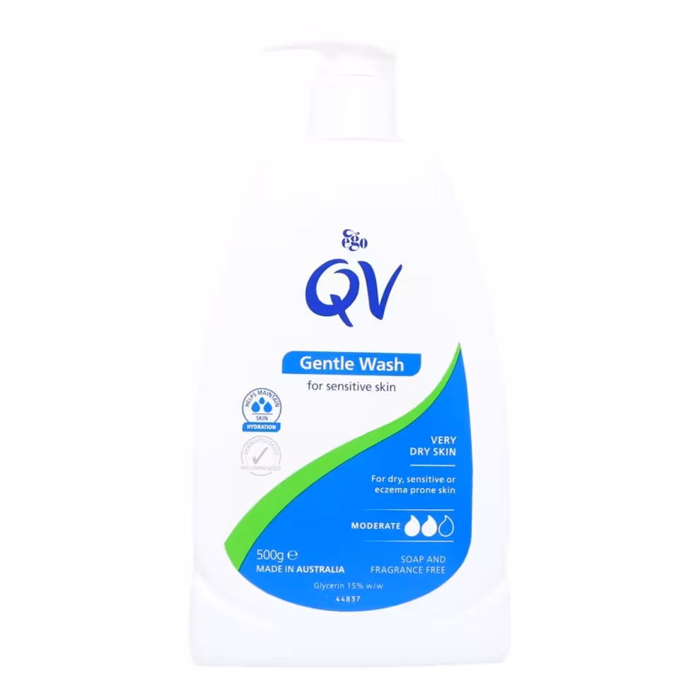 شوینده ملایم کیووی QV Gentle Wash حجم 500 میلی‌لیتر