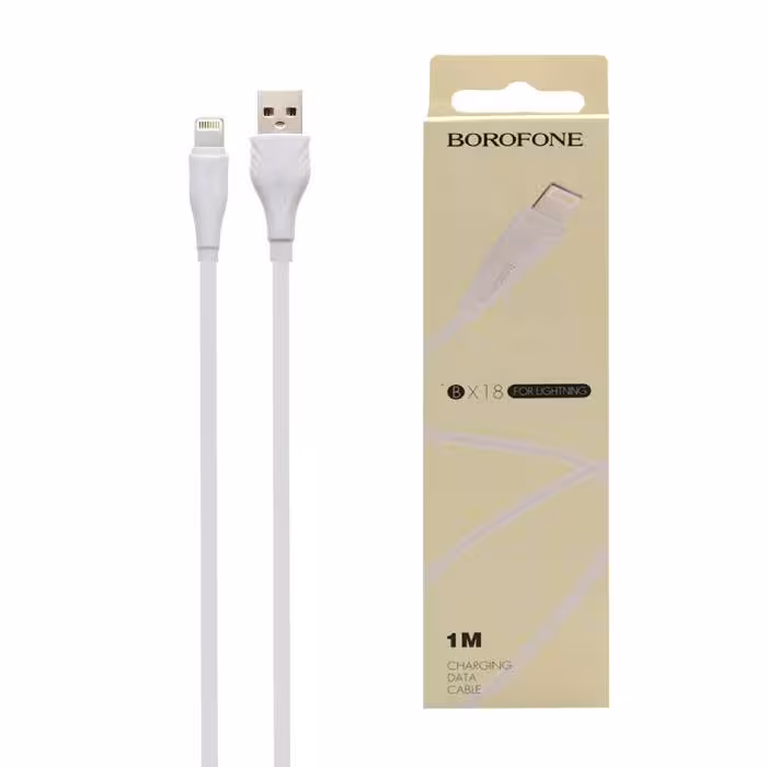 کابل USB به لایتنینگ بروفون مدل BX18 طول 1متر 2.4 آمپر